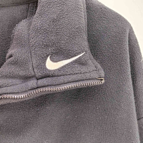 ナイキ NIKE 90S 台湾製 PREMIER THERMA.F.I スウッシュロゴ刺繍 ハーフジップ フリースジャケット メンズ JPN:L