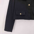 ザラ ZARA ツイード ノーカラー ジャケット レディース import:S