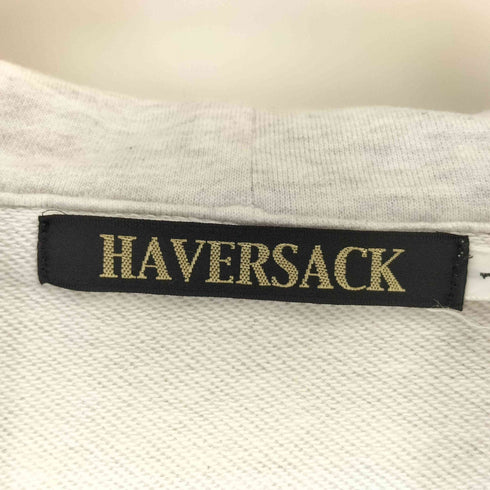 ハバーサック HAVERSACK コットン ハイゲージ 裏毛 フーデット パーカー メンズ 1