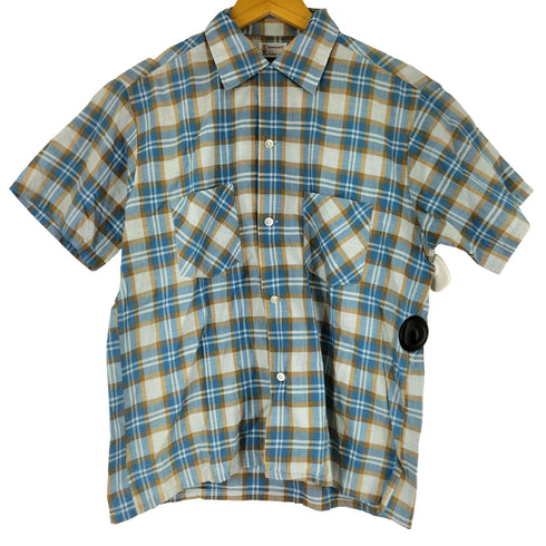 ペニーズタウンクラフト PENNEYS TOWNCRAFT 70s チェック柄 半袖 開襟シャツ メンズ import:M