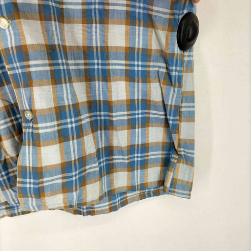 ペニーズタウンクラフト PENNEYS TOWNCRAFT 70s チェック柄 半袖 開襟シャツ メンズ import:M