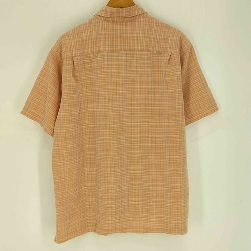 ヴァンヒューゼン VAN HEUSEN 00S チェック柄 S/S レーヨン混 レギュラカラーシャツ メンズ import:XL