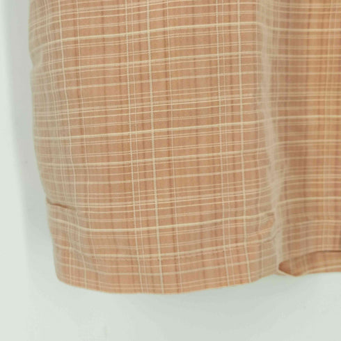 ヴァンヒューゼン VAN HEUSEN 00S チェック柄 S/S レーヨン混 レギュラカラーシャツ メンズ import:XL
