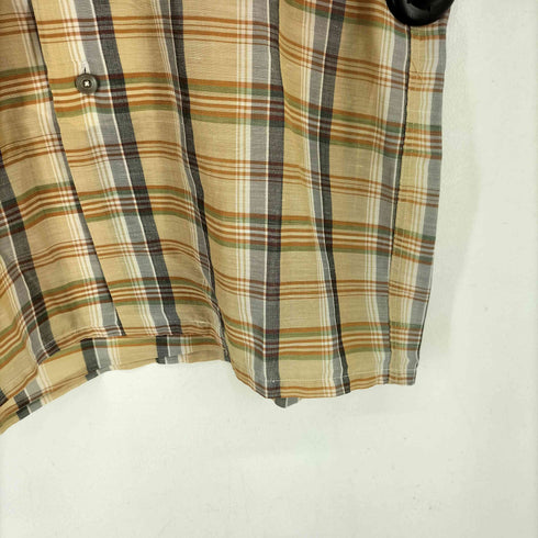 スポーツウエア Sportswear 50-60s チェック柄 半袖 開襟シャツ メンズ import:M