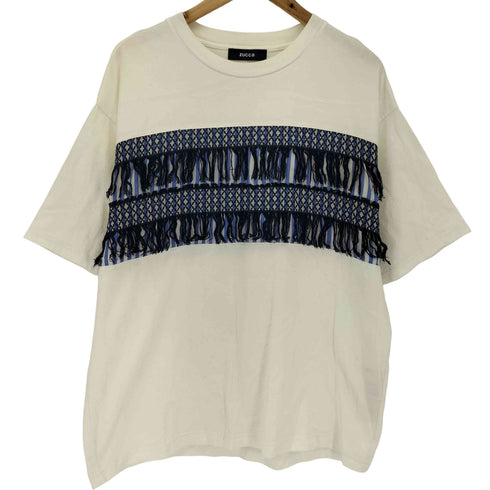 ズッカ ZUCCa フリンジデザイン クルーネックTシャツ メンズ M