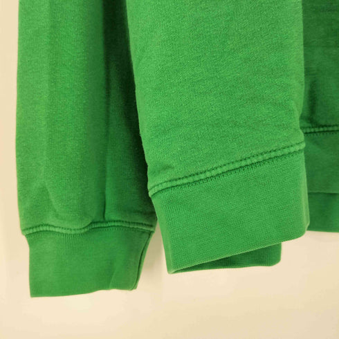 ナイキ NIKE 00S グレー三角タグ スウッシュロゴ刺繍 モックネック ハーフジップ ラグラン L/S スウェット メンズ JPN:XL