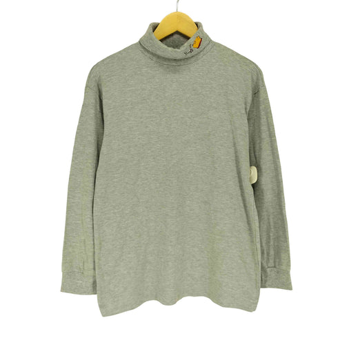 キャラクター刺繍デザイン タートルネック L/S カットソー メンズ import:XL