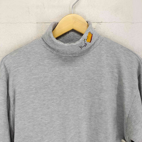 キャラクター刺繍デザイン タートルネック L/S カットソー メンズ import:XL