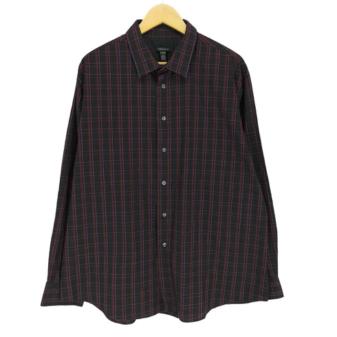 ヴァンヒューゼン VAN HEUSEN チェック柄 L/S シャツ メンズ XL