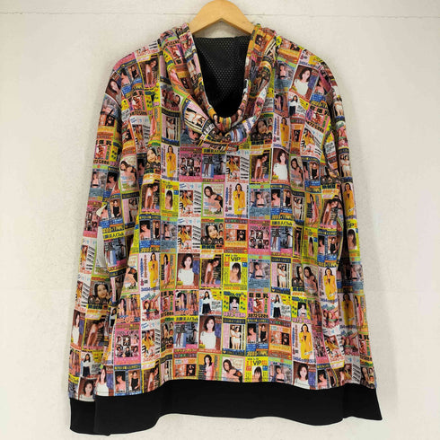 FIFTY 24SF Gallery フィフティ トゥウェンティフォー エスエフ ギャラリー ピンクチラシ ジップアップパーカー Y2K レディース L
