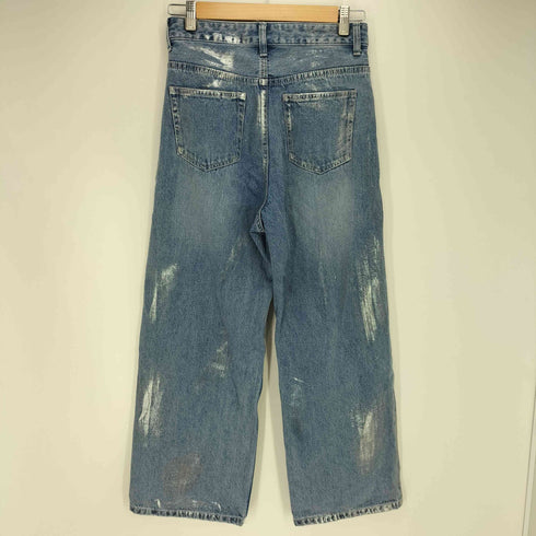 フリークスストア FREAKS STORE 24SS 箔プリント デニムパンツ レディース JPN:M