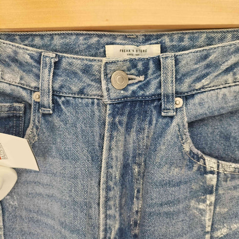 フリークスストア FREAKS STORE 24SS 箔プリント デニムパンツ レディース JPN:M