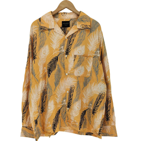 バイグラッドハンド BY GLADHAND 24SS PEACOCK QUILL - L/S SHIRTS ピーコッククイル 総柄デザイン オープンカラー 長袖シャツ メンズ JPN:XL