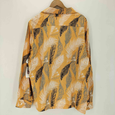 バイグラッドハンド BY GLADHAND 24SS PEACOCK QUILL - L/S SHIRTS ピーコッククイル 総柄デザイン オープンカラー 長袖シャツ メンズ JPN:XL