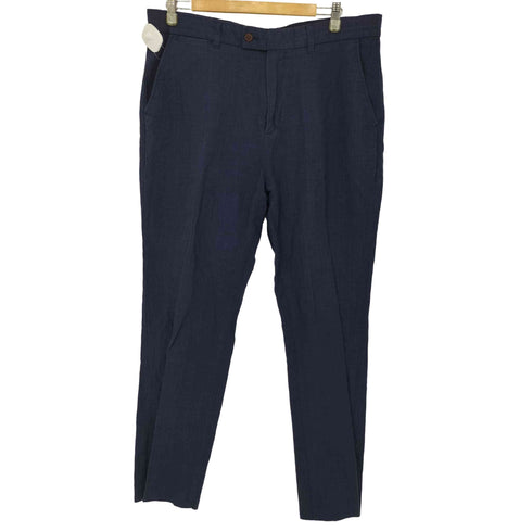 charles tyrwhitt リネン混 チェック柄 スラックスパンツ メンズ FR:36-38