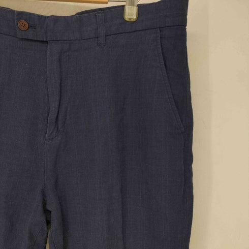 charles tyrwhitt リネン混 チェック柄 スラックスパンツ メンズ FR:36-38