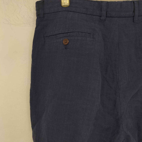 charles tyrwhitt リネン混 チェック柄 スラックスパンツ メンズ FR:36-38