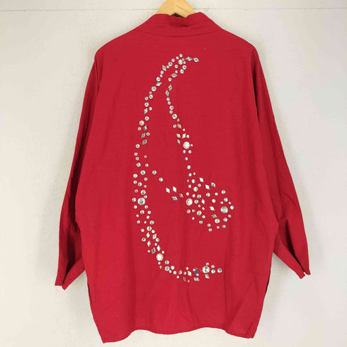 Judith Ann Creations ジュディス・アン・クリエーションズ ラインストーン ノーカラー コットンジャケット メンズ S