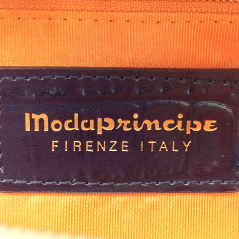 Modaprincipe レザー切替デザインナイロンショルダーバッグ レディース