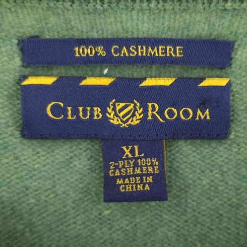 クラブルーム CLUB ROOM Vネック 長袖 カシミヤ ニット メンズ XL