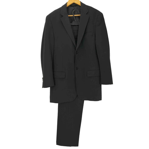 ダナキャランニューヨーク DKNY 00S ポリ レーヨン 2B テーラード ジャケット スラックス パンツ セットアップ メンズ S