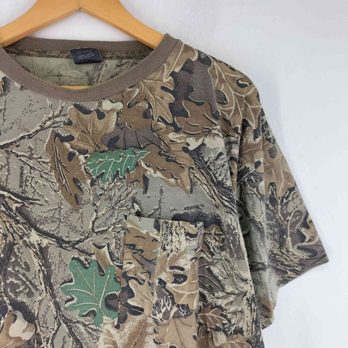 ACE SPORTSWEAR MADE IN USA リアルツリーカモ 半袖 Tシャツ メンズ JPN:XL