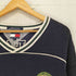トミーヒルフィガー TOMMY HILFIGER 90S ロゴ刺繍 長袖 ホッケーシャツ メンズ XL