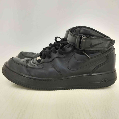 ナイキ NIKE Air Force 1 Mid 07 Black エアフォース1 ミッド ブラック メンズ JPN:27