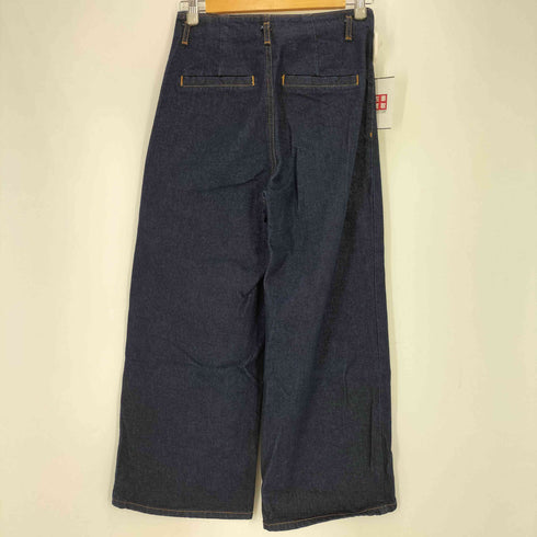ザラ ZARA フロントポケット ワイド フレア セーラー デニム レディース EUR:36