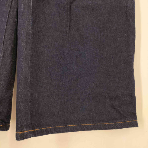 ザラ ZARA フロントポケット ワイド フレア セーラー デニム レディース EUR:36
