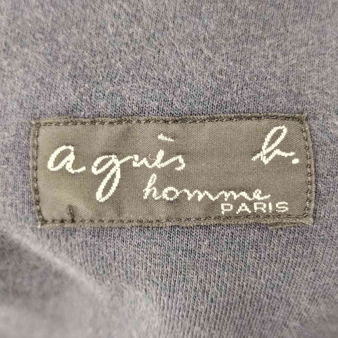アニエスベーオム Agnes b.homme 90s フランス製 ボンディング ジップアップ ハーフコート メンズ 0