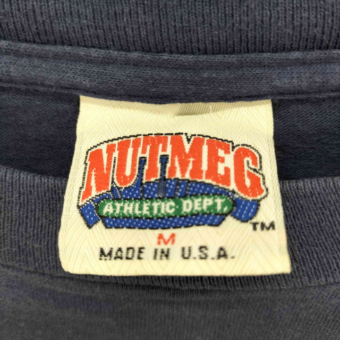 ナツメグ NUTMEG 90S USA製 シングルステッチ フロントプリントTシャツ メンズ M