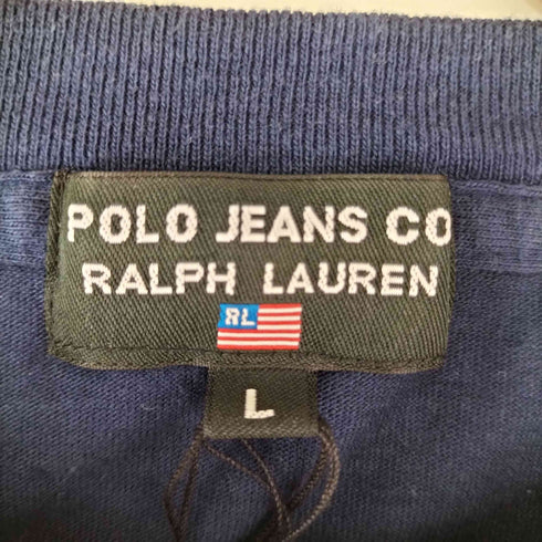 ポロジーンズカンパニーラルフローレン POLO JEANS COMPANY RALPH LAUREN ロゴプリント クルーネック 半袖 Tシャツ メンズ import:L