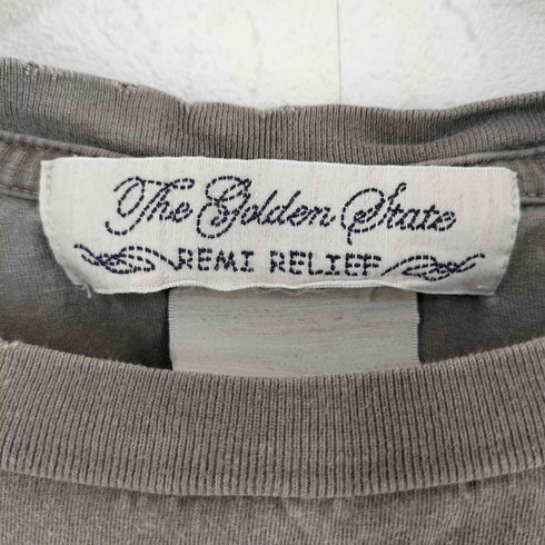 レミレリーフ REMI RELIEF The Golden State ザ ゴールデン ステート ベアー プリント ポケット Tシャツ メンズ M