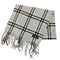 バーバリーロンドン BURBERRY LONDON メリノ アンゴラ カシミヤ チェック ニット フリンジ マフラー レディース