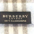 バーバリーロンドン BURBERRY LONDON カシミヤ チェック ニット フリンジ マフラー レディース