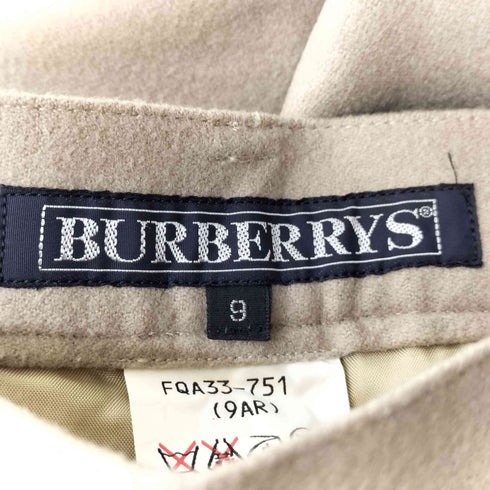バーバリーズ BURBERRYS サイドジップ ウール スラックス レディース 9