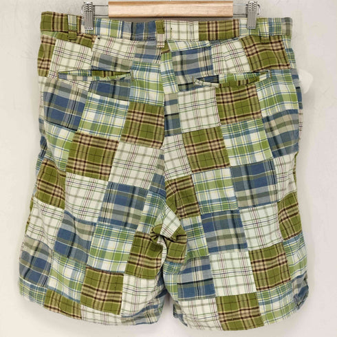クラブルーム CLUB ROOM チェック柄 パッチワーク ショートパンツ メンズ FR:36-38