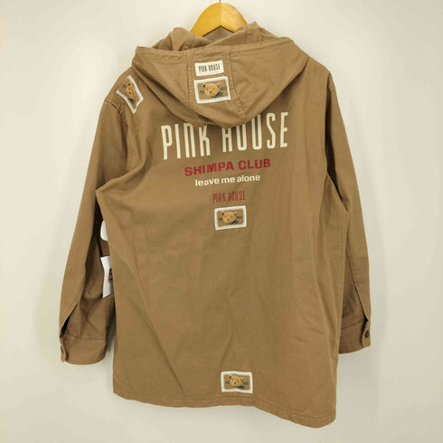 ピンクハウス PINK HOUSE ライナー 付き ワッペン フーデッド コート レディース