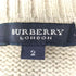 バーバリーロンドン BURBERRY LONDON ウール カシミヤ プルオーバー ケーブルニット レディース 2
