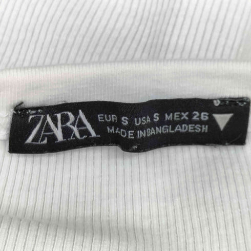 ザラ ZARA クロップド 長袖 Tシャツ レディース US S