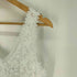 ザラ ZARA Vネックコントラストクロシェニットレースミディドレス レディース import:S