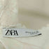 ザラ ZARA Vネックコントラストクロシェニットレースミディドレス レディース import:S