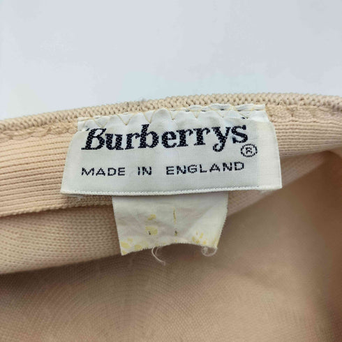 バーバリーズ BURBERRYS 90S 英国製 ロゴ刺繍 ハンチング帽 メンズ