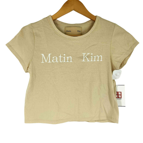 マーティンキム Matin Kim ロゴプリント ピチT レディース FREE