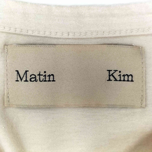 マーティンキム Matin Kim ロゴプリント ピチT レディース FREE
