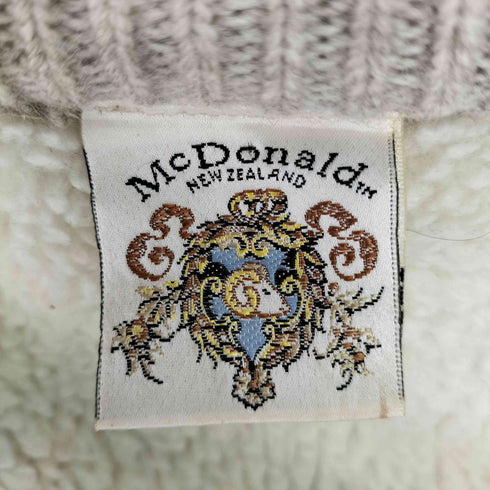 McDonald NEW ZEALAND 裏ボア ニットジップアップベスト メンズ import:XS