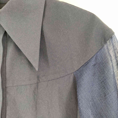 アメリヴィンテージ Ameri VINTAGE BIG COLLAR SHINE SLEEVE SHIRTS レディース FREE
