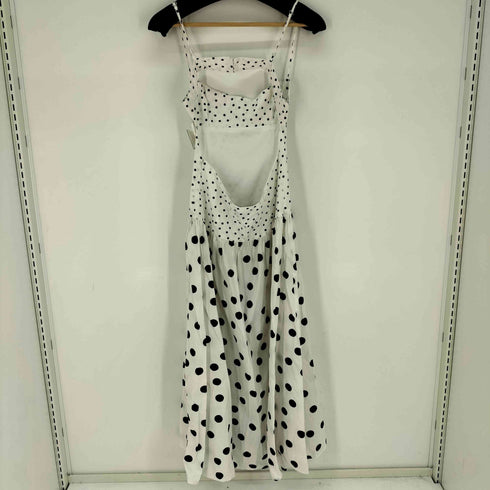 ザラ ZARA ドット柄ストラップミディワンピース レディース import:M