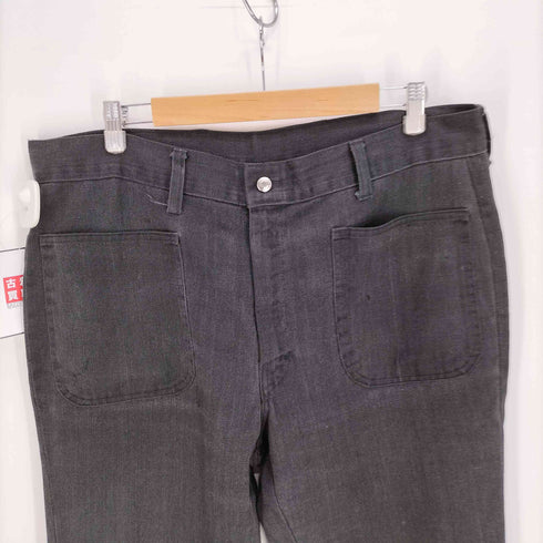 RAPPERS 70S USA製 42 TALONZIP フロントポケット カットオフ ワイド フレアパンツ メンズ